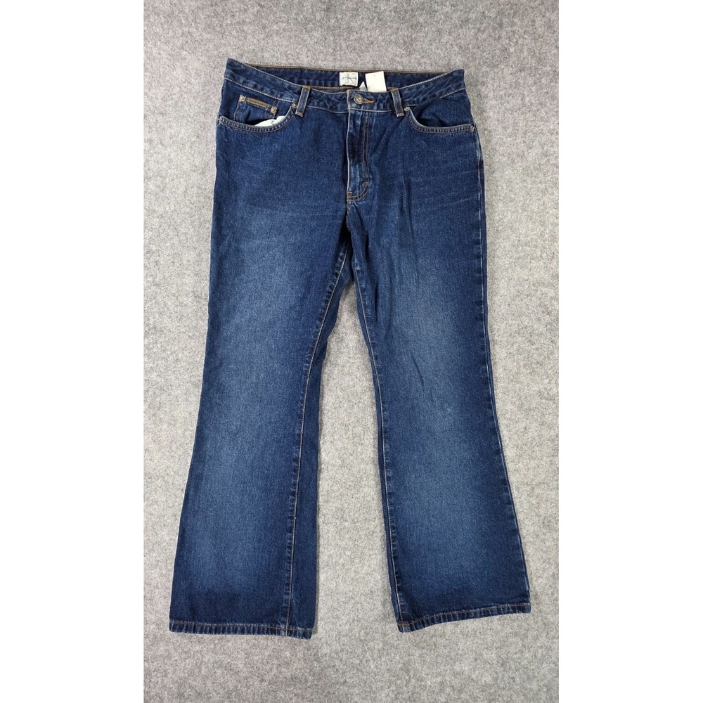 Y2K Calvin Klein CK Extreme Flare‎ Denim Jeans Size 11 Wide Vintage 33 x 29
